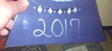 Fingerprint Snow Globe - laminate and recut then add child's name or date