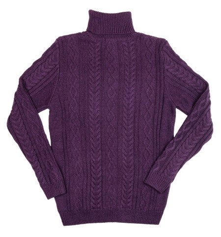 purple wool sweater