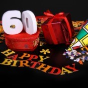 60th Birthday Party Centerpiece