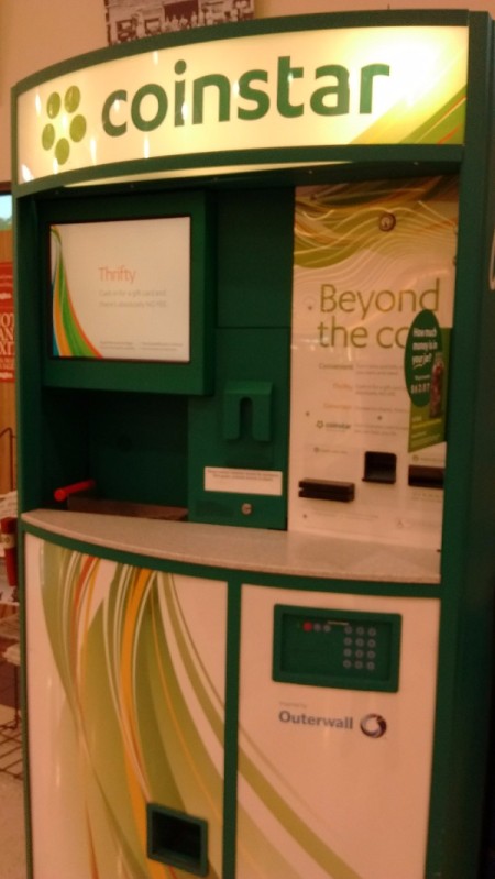 A Coinstar machine, for counting coins.