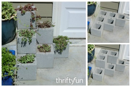 Making a Cinder Block Step Planter