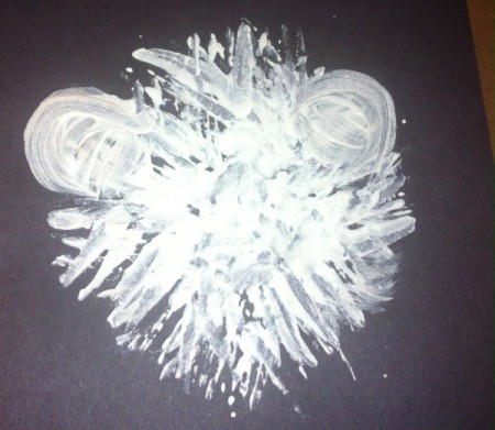 Fork Bears - once around the nose fill in with more fork marks and then paint on ears