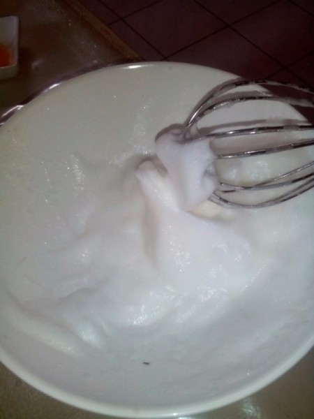 whipped egg white