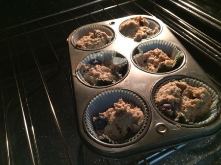 batter in muffin tin