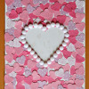 Pure Love Valentine's Day Card - finished heart card