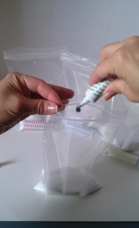 Colored Salt Decor - add food color to achieve desired color