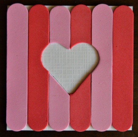 Pure Love Valentine's Day Magnetic Frame - all foam sticks glued on