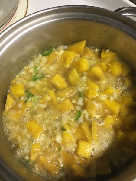 Simmering Mango Torshi