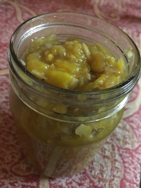 Mango Torshi in jar