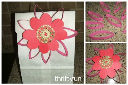 Recycled Tube Valentine Flower Gift Topper