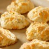 A tray of cheddar cheese biscuits.