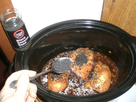 Crockpot Honey Garlic Sesame Chicken