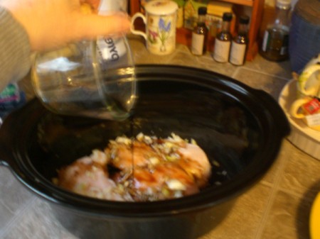 Crockpot Honey Garlic Sesame Chicken