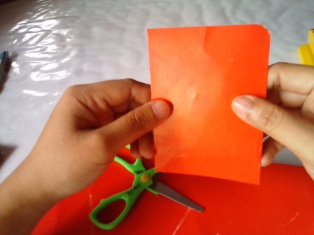 Valentine Bookmark - rectangle piece of red construction paper