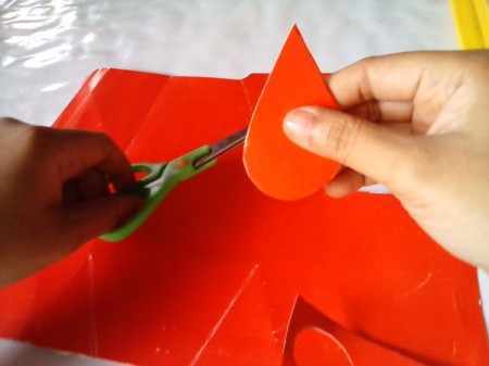 Valentine Bookmark - finished heart shape