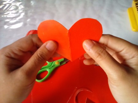 Valentine Bookmark - open up heart