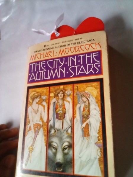 Valentine Bookmark - bookmark extending up a bit from book