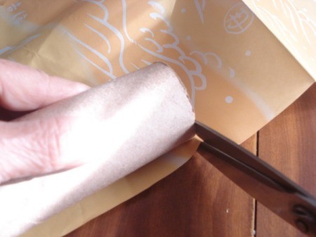 Cardboard Tube Gift Box - cutting paper to fit tube