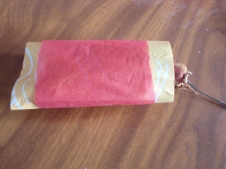 Cardboard Tube Gift Box - decorate outside with other paper, etc.