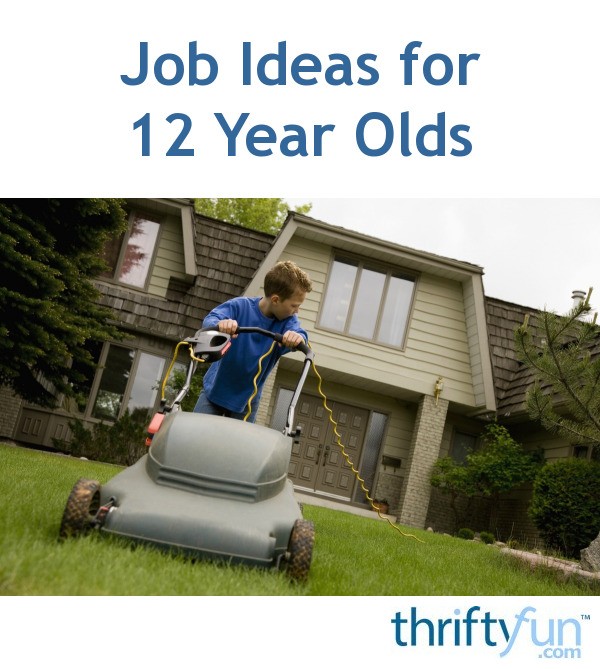 12 year old jobs for girls that pay