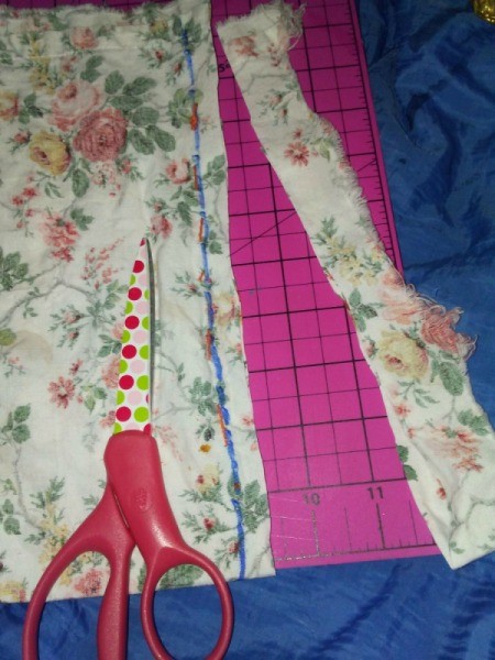 Small Fabric Bags with Crochet Drawstring - supplies