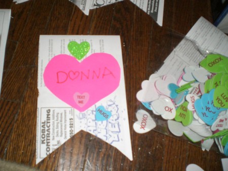 Valentine's Day Banner - write name or message and here you can add smaller hearts