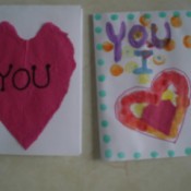 Easy Kids' Valentine Cards - both finished cards