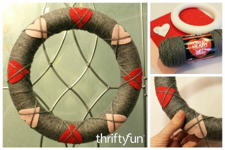 Making an Argyle Heart Wreath