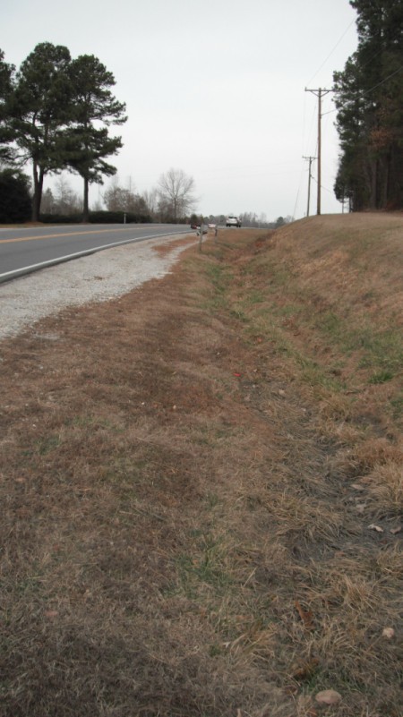 Picking Up Roadside Litter - clean area