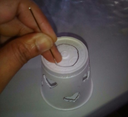 Heart Shapes Flashlight Cover - pricking circle