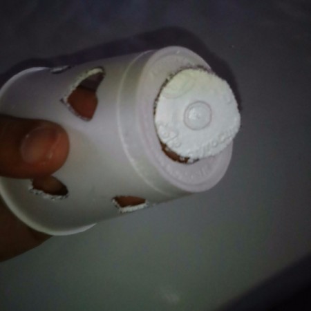 Heart Shapes Flashlight Cover - use the needle to prick and cut out the circle