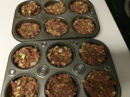 Filled muffin tins