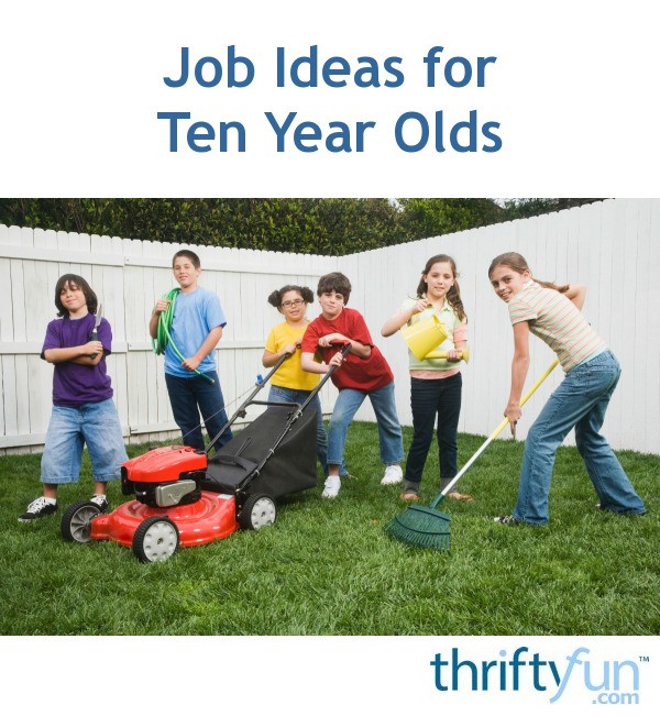 what jobs hire at 10 years old