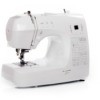 A sewing machine on a white background.