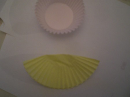 Owl Valentine - folded muffin paper