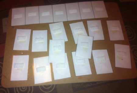 How to Make Pattern Strips - add Velcro squares