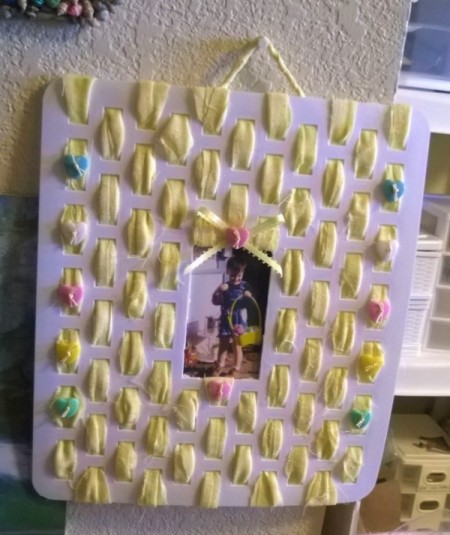 Sink Mat to Photo Frame - photo in and view of hanger
