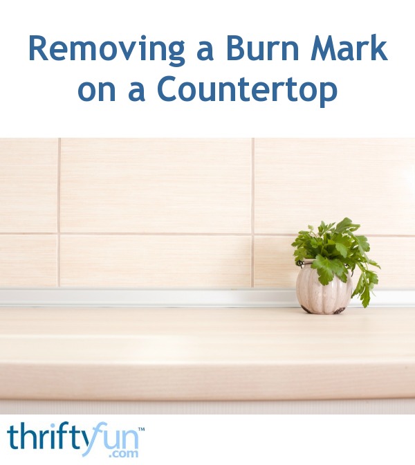 How to remove burn marks from formica countertop