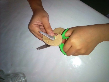 Glass Jar Candle Holder - cut out the inner circle