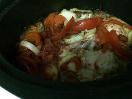 chicken Paprikas cooked in slow cooker