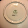 Value of Bone China - bottom of plate with info