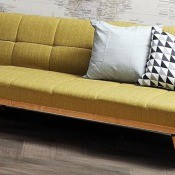 Curtain and Rug Colour Advice - yellow couch
