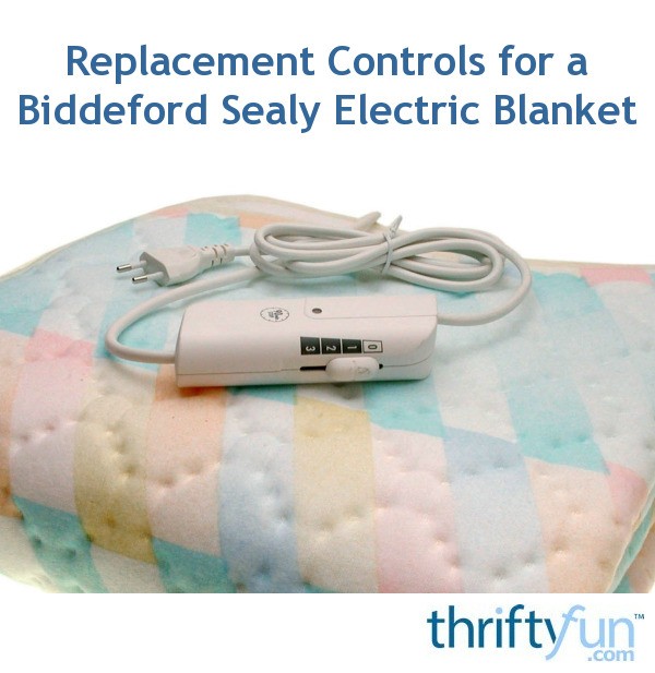 Replacement Controls for a Biddeford Sealy Electric Blanket ThriftyFun
