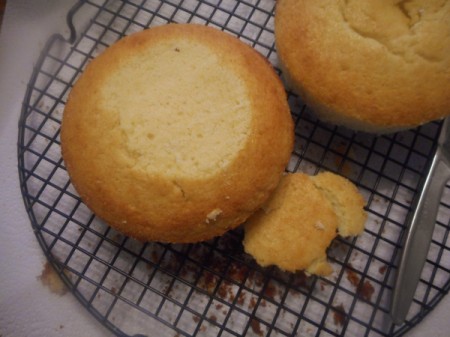 Cake cooling on rack