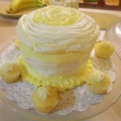 decorated lemon cake