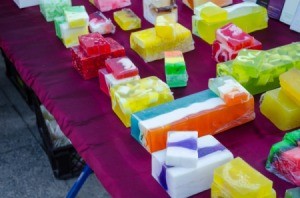 colorful homemade soap