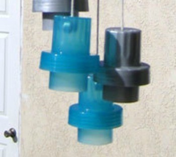 Recycled Detergent Cap Wind Clackers