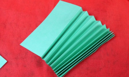 Pleated Paper Butterfly - in process