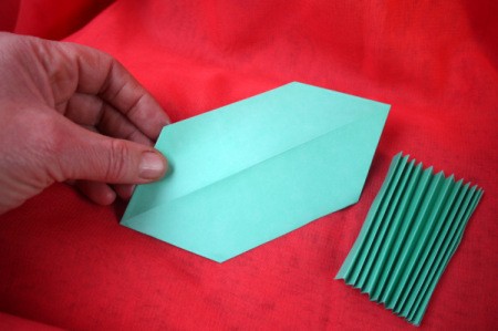 Pleated Paper Butterfly - flip over to right side