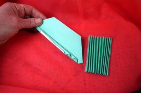 Pleated Paper Butterfly - then fold the other